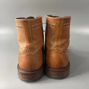 Vero Cuoio 7067 Made In Italy British Tan Leather Boot, Men\'s Size 9 M Vero Cuoio Chelsea Ankle Boot Bronze Brown Italy 7-7.5  main image 4
